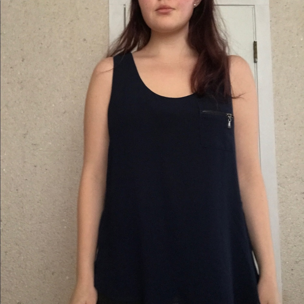 Navy blue tank top